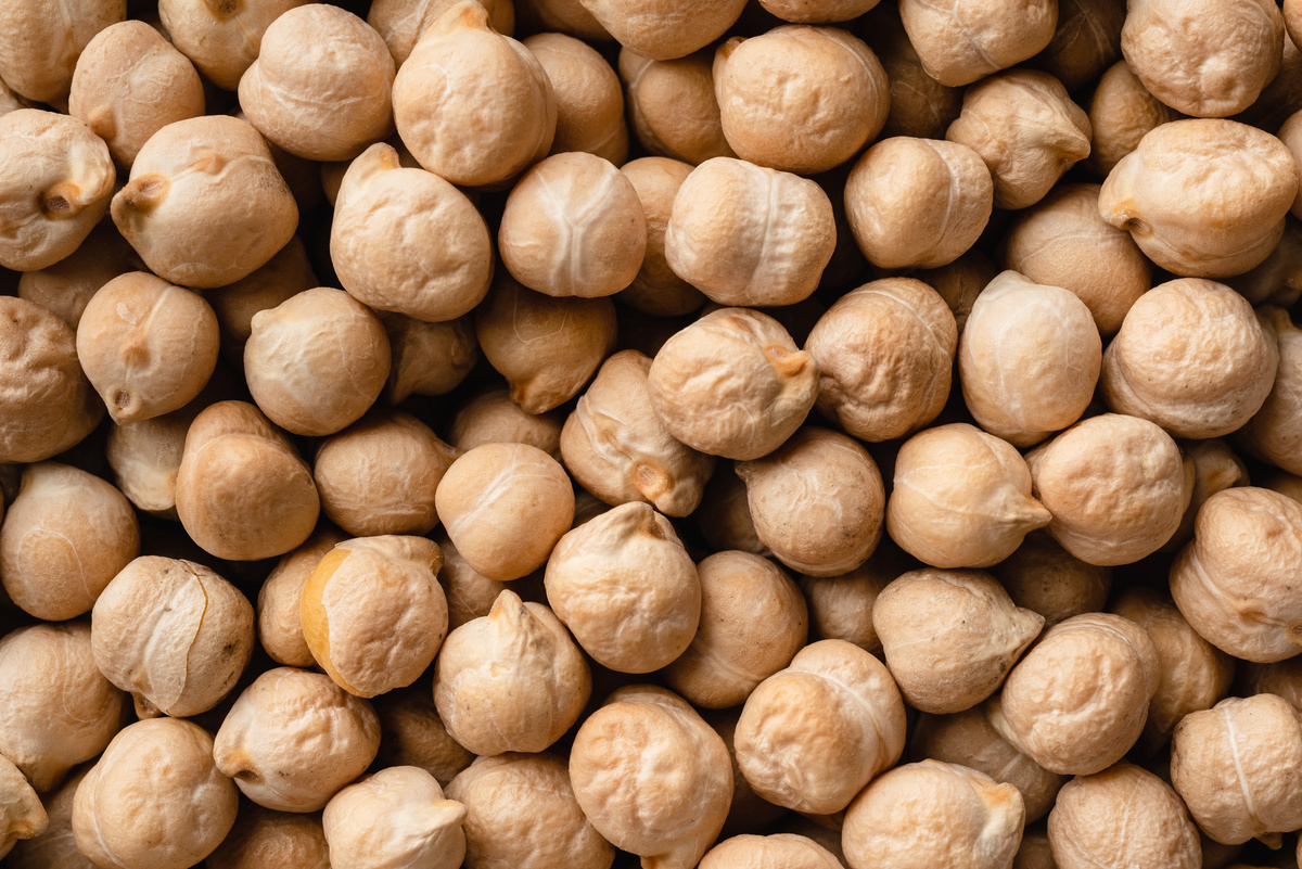 Close-Up Shot of Chickpeas